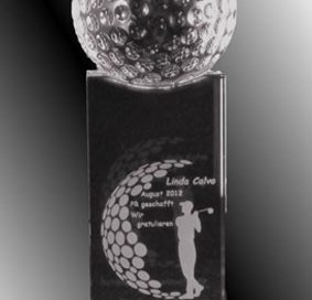 3D-Laser Golf-Award Fussball-Trophy