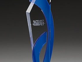 3D-Laser Kristallglas Trophy Lasergravur