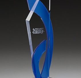 3D-Laser Kristallglas Trophy Lasergravur