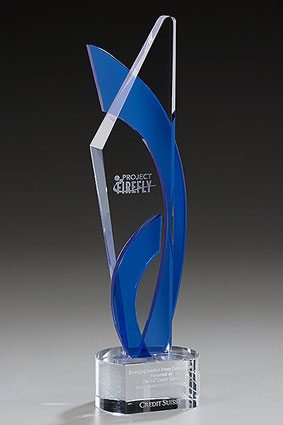 3D-Laser Kristallglas Trophy Lasergravur