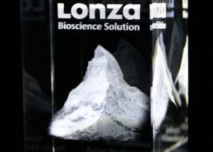 3D Laser Souvenirs Kristallglas Matterhorn Mitarbeitergeschenk