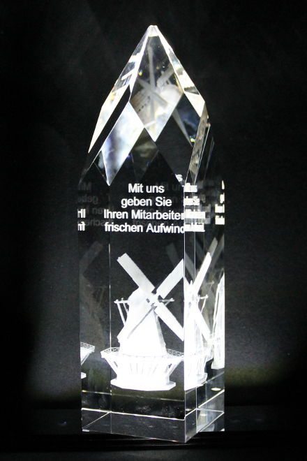 Innenglasgravur 3D Modell Award