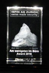 Award mit Materhorn - Laser Gravur
