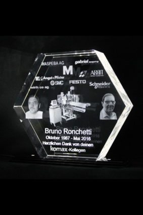 3d lasergravur Award Hexagon
