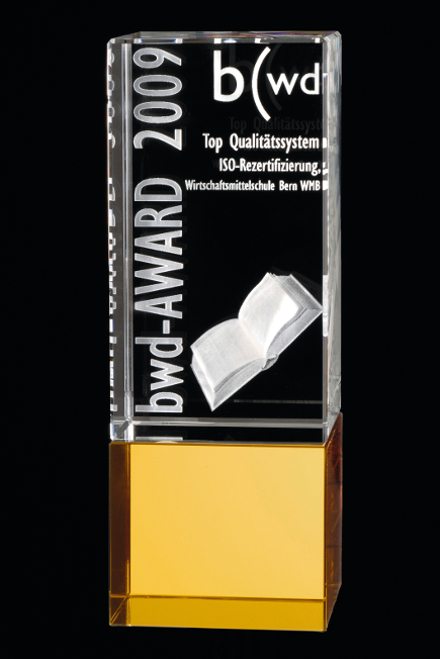 3D Lasergravur Awards aus Glas