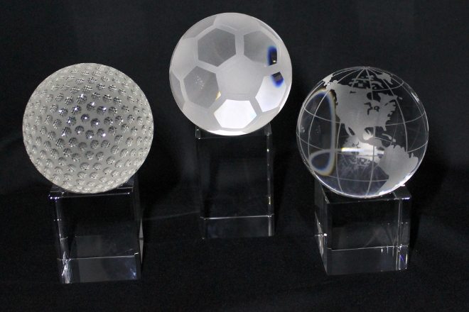 3D Lasergravur Glas Trophäen Sportauszeichnungen