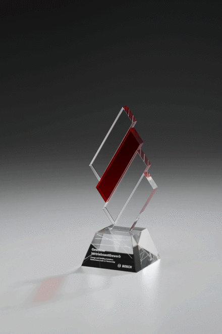 3D-Laser Kristallglas Jassen Wanderpreis